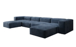 Lade das Bild in den Galerie-Viewer, Luxuriöses U-Sofa aus Samt 250 cm Großzügig Komfortabel Modern