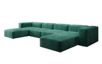 Lade das Bild in den Galerie-Viewer, Luxuriöses U-Sofa aus Samt 250 cm Großzügig Komfortabel Modern
