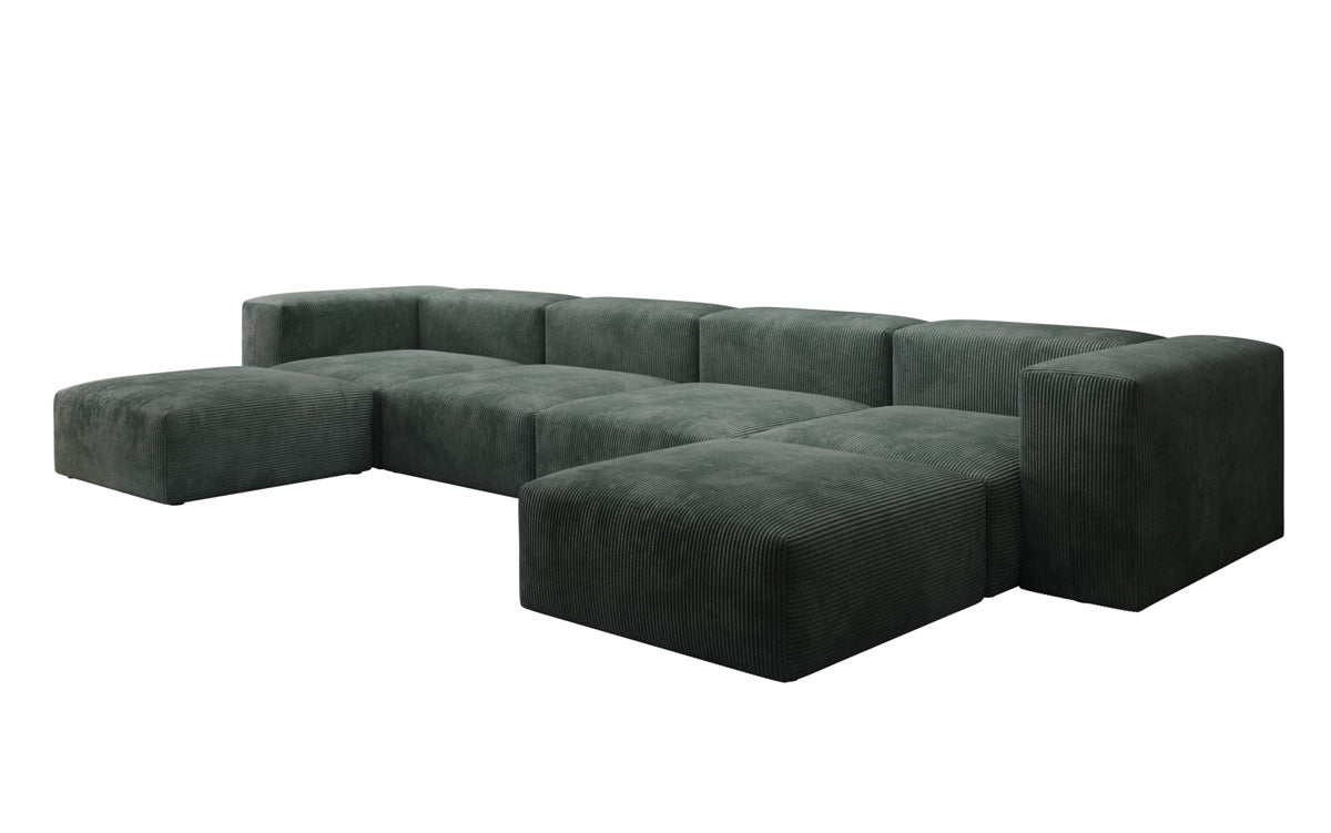 Luxuriöses U-Sofa Snug im Cord-Design – Modern, Gemütlich, Großzügig für Ihr Wohnzimmer