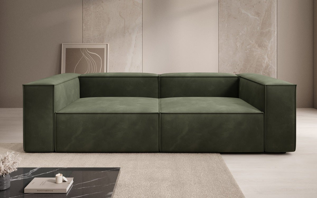 Luxuriöses Designer Samt Sofa Lesley 3-Sitzer – Eleganz trifft Komfort