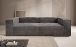 Lade das Bild in den Galerie-Viewer, Luxuriöses 3-Sitzer Cord Sofa Lesley: Modernes Design & Komfort