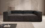 Lade das Bild in den Galerie-Viewer, Luxuriöses 3-Sitzer Cord Sofa Lesley: Modernes Design & Komfort
