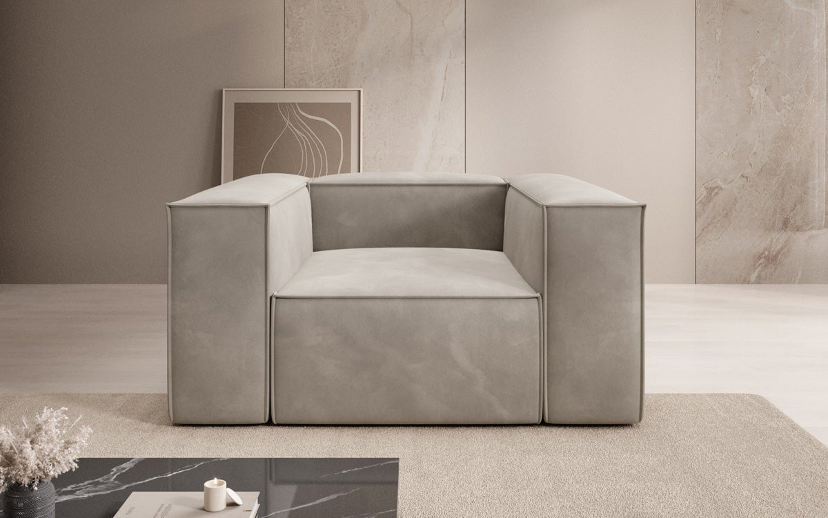 Eleganter Samt Designer Sofa Sessel Lesley – Luxuriöser Komfort für Ihr Zuhause