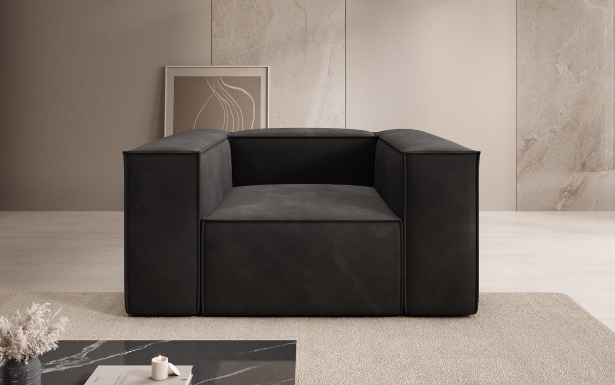 Eleganter Samt Designer Sofa Sessel Lesley – Luxuriöser Komfort für Ihr Zuhause