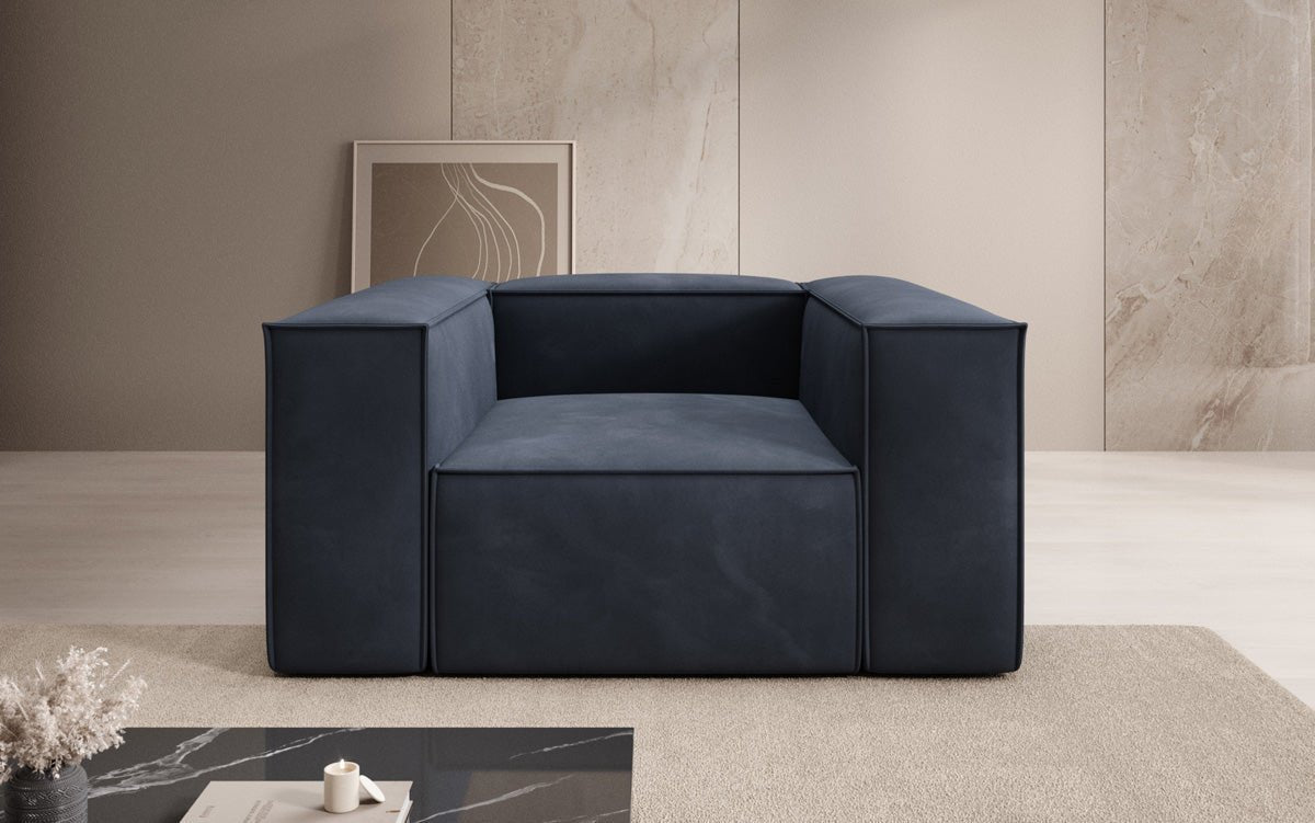 Eleganter Samt Designer Sofa Sessel Lesley – Luxuriöser Komfort für Ihr Zuhause