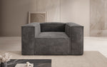 Lade das Bild in den Galerie-Viewer, Lesley Designer Cord Sofa: Modernes, Bequemes Wohnzimmer-Sofa mit Robuster Polsterung