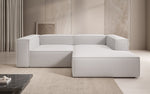Lade das Bild in den Galerie-Viewer, Luxuriöses Designer L-Sofa Lesley Bouclé Stoff Modern Bequem Wohnzimmer Couch