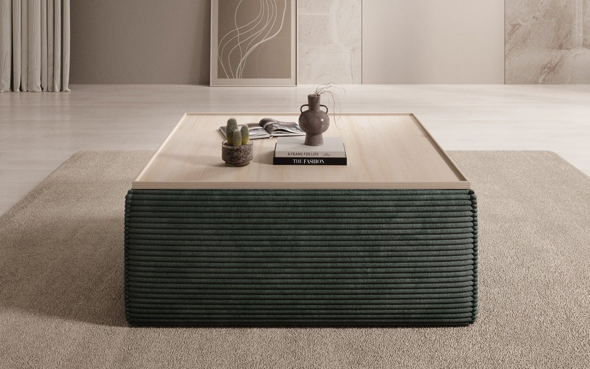 Lesley Cord Beistellhocker: Multifunktionaler Couchtisch mit Stauraum & Stil