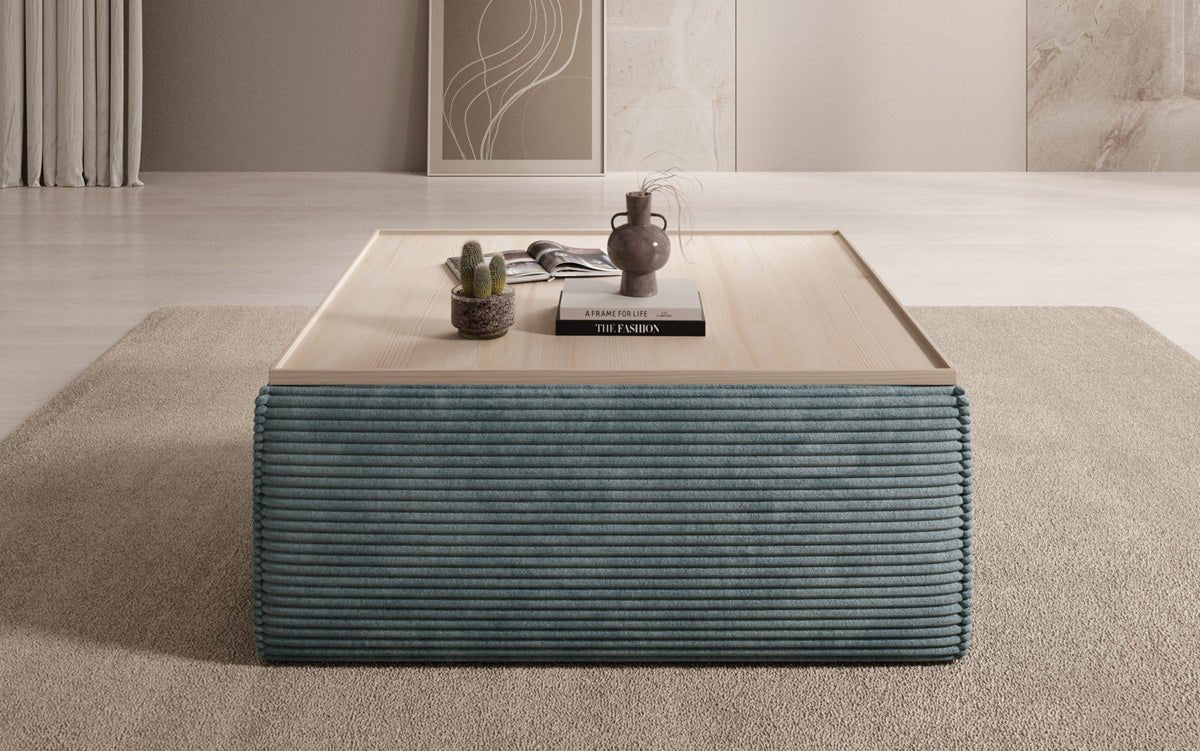 Lesley Cord Beistellhocker: Multifunktionaler Couchtisch mit Stauraum & Stil