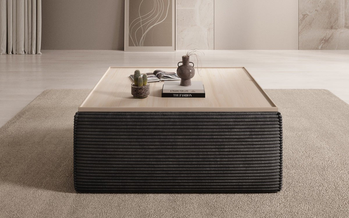 Lesley Cord Beistellhocker: Multifunktionaler Couchtisch mit Stauraum & Stil