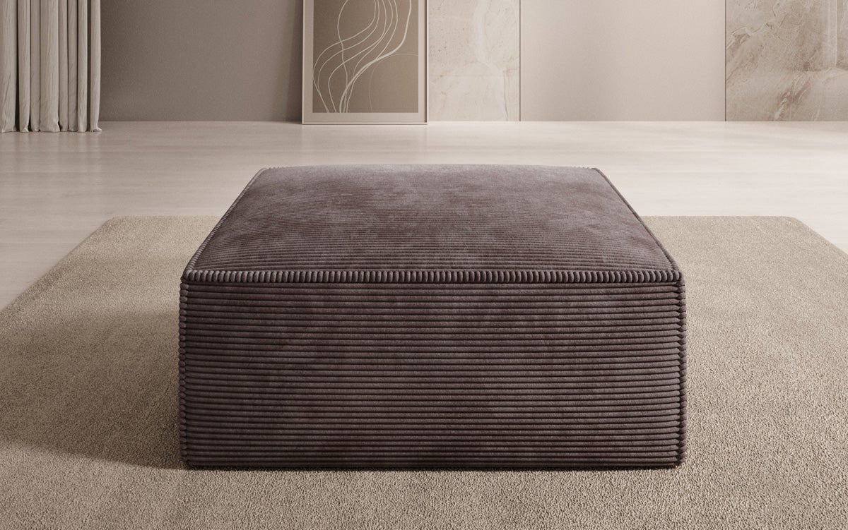 Lesley Luxus Cord Beistellhocker: Moderner, Bequemer Pouf für Ihr Wohnzimmer