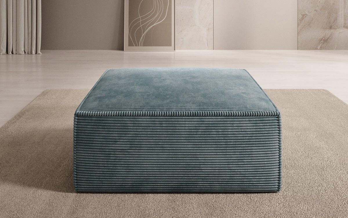 Lesley Luxus Cord Beistellhocker: Moderner, Bequemer Pouf für Ihr Wohnzimmer