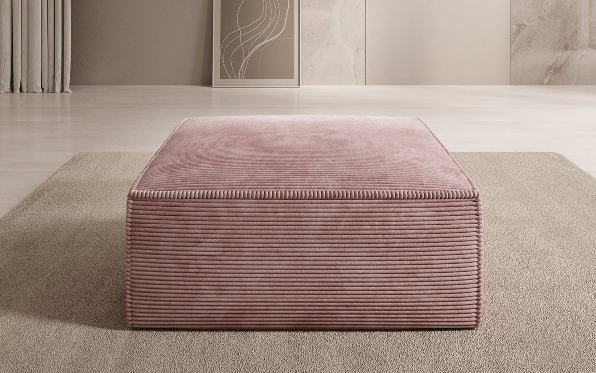 Lesley Luxus Cord Beistellhocker: Moderner, Bequemer Pouf für Ihr Wohnzimmer