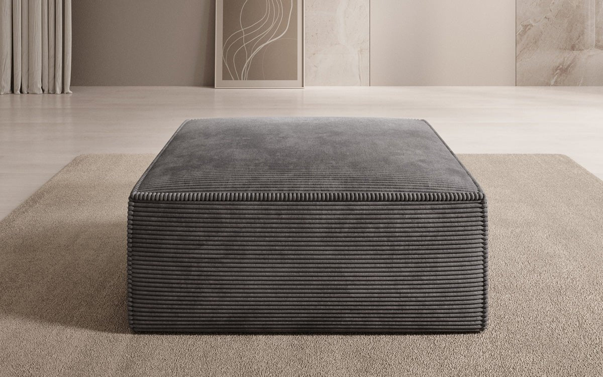 Lesley Luxus Cord Beistellhocker: Moderner, Bequemer Pouf für Ihr Wohnzimmer