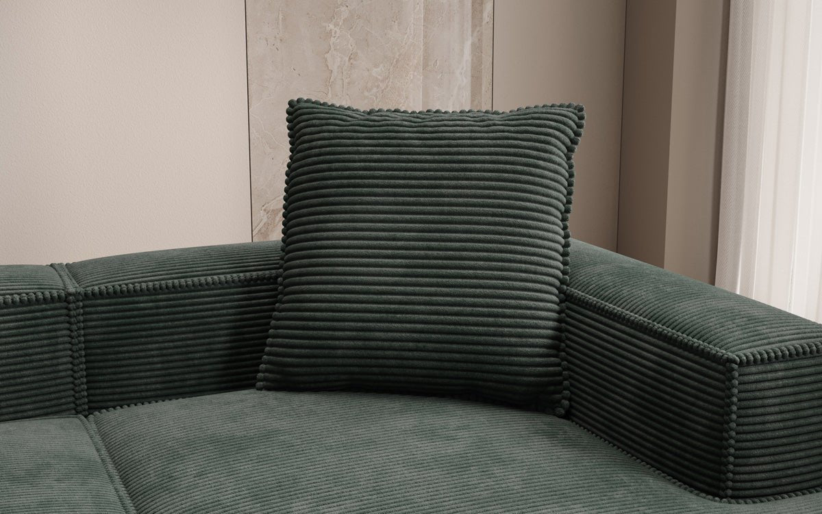 Lesley Kuscheliges Cord Zierkissen 60x60 cm – Weiches Sofakissen Dekokissen für Wohnzimmer