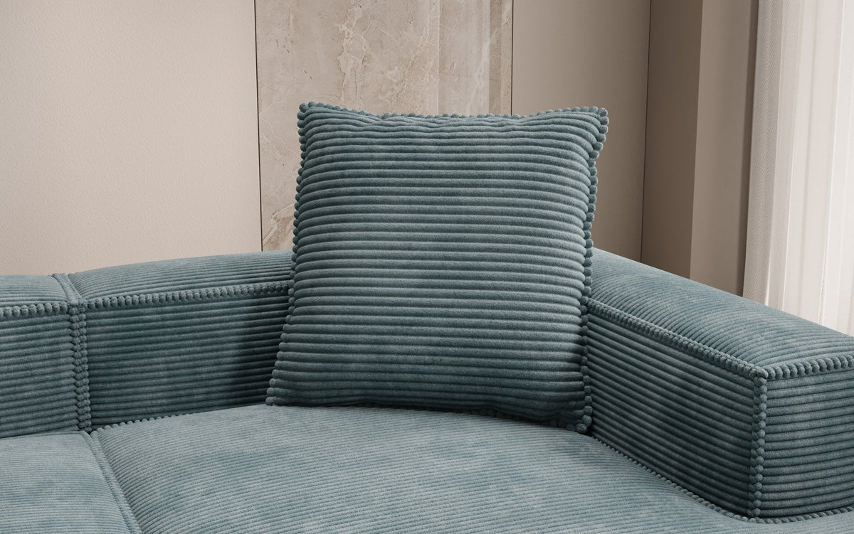 Lesley Kuscheliges Cord Zierkissen 60x60 cm – Weiches Sofakissen Dekokissen für Wohnzimmer