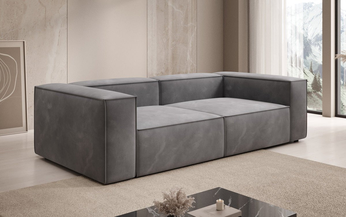 Luxuriöses Designer Samt Sofa Lesley 3-Sitzer – Eleganz trifft Komfort