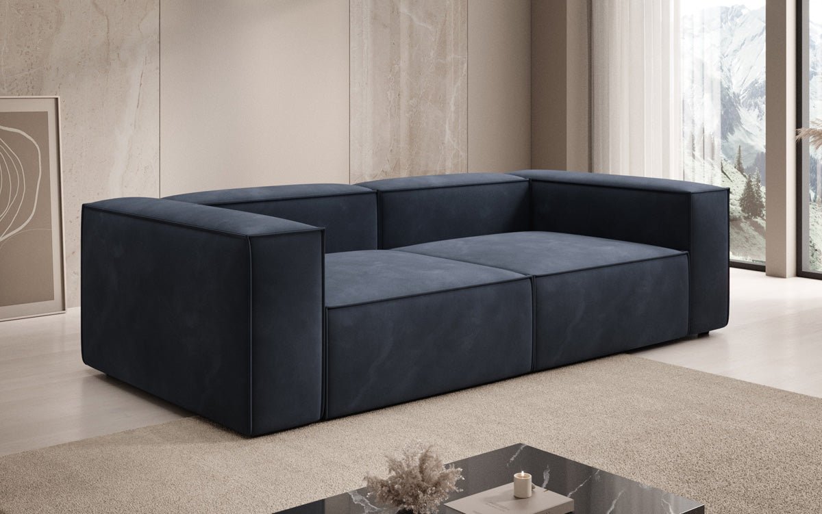 Luxuriöses Designer Samt Sofa Lesley 3-Sitzer – Eleganz trifft Komfort