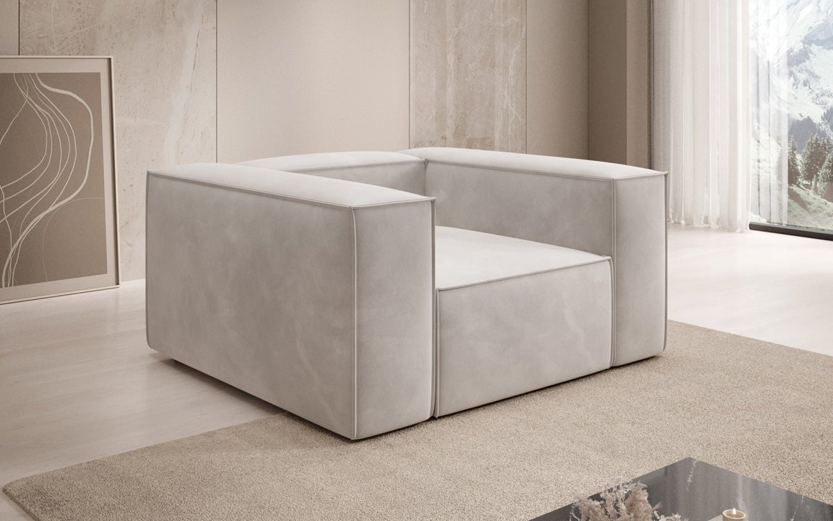 Eleganter Samt Designer Sofa Sessel Lesley – Luxuriöser Komfort für Ihr Zuhause