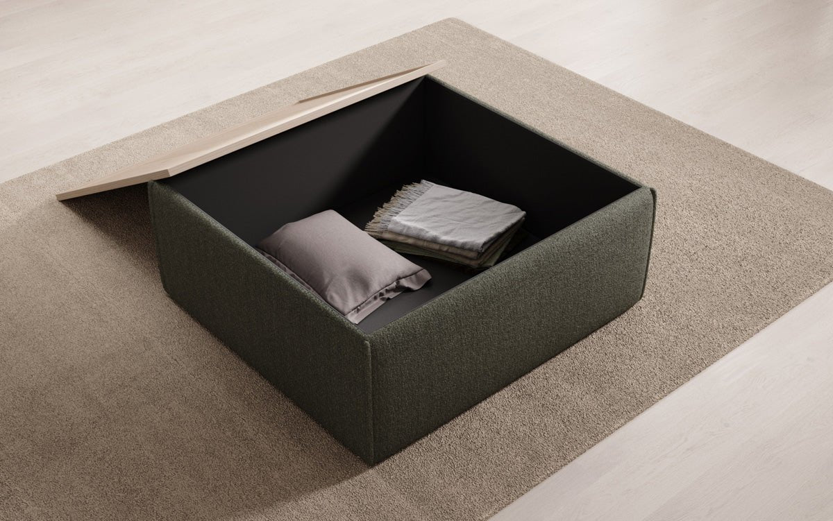 Lesley Bouclé Hocker Couchtisch mit Stauraum – Vielseitiges Möbelstück für Ihr Zuhause