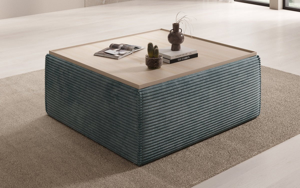 Lesley Cord Beistellhocker: Multifunktionaler Couchtisch mit Stauraum & Stil