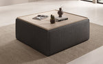 Lade das Bild in den Galerie-Viewer, Lesley Bouclé Multifunktions-Hocker: Eleganter Couchtisch mit Verstecktem Stauraum