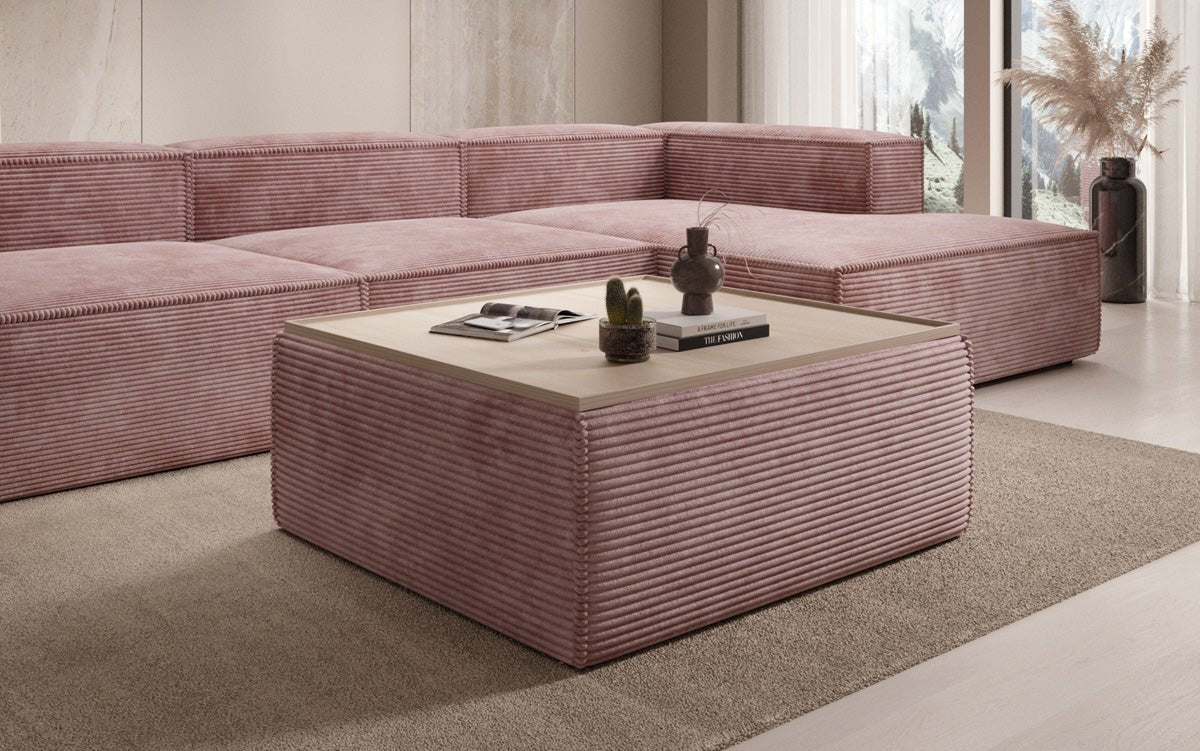 Lesley Cord Beistellhocker: Multifunktionaler Couchtisch mit Stauraum & Stil