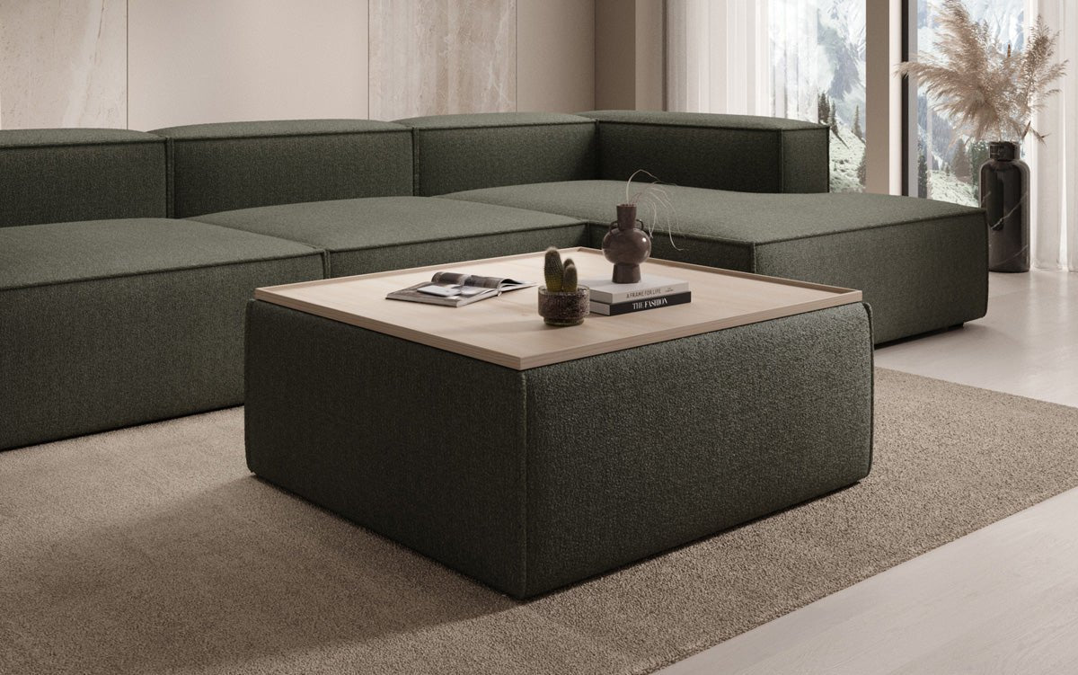 Lesley Bouclé Hocker Couchtisch mit Stauraum – Vielseitiges Möbelstück für Ihr Zuhause