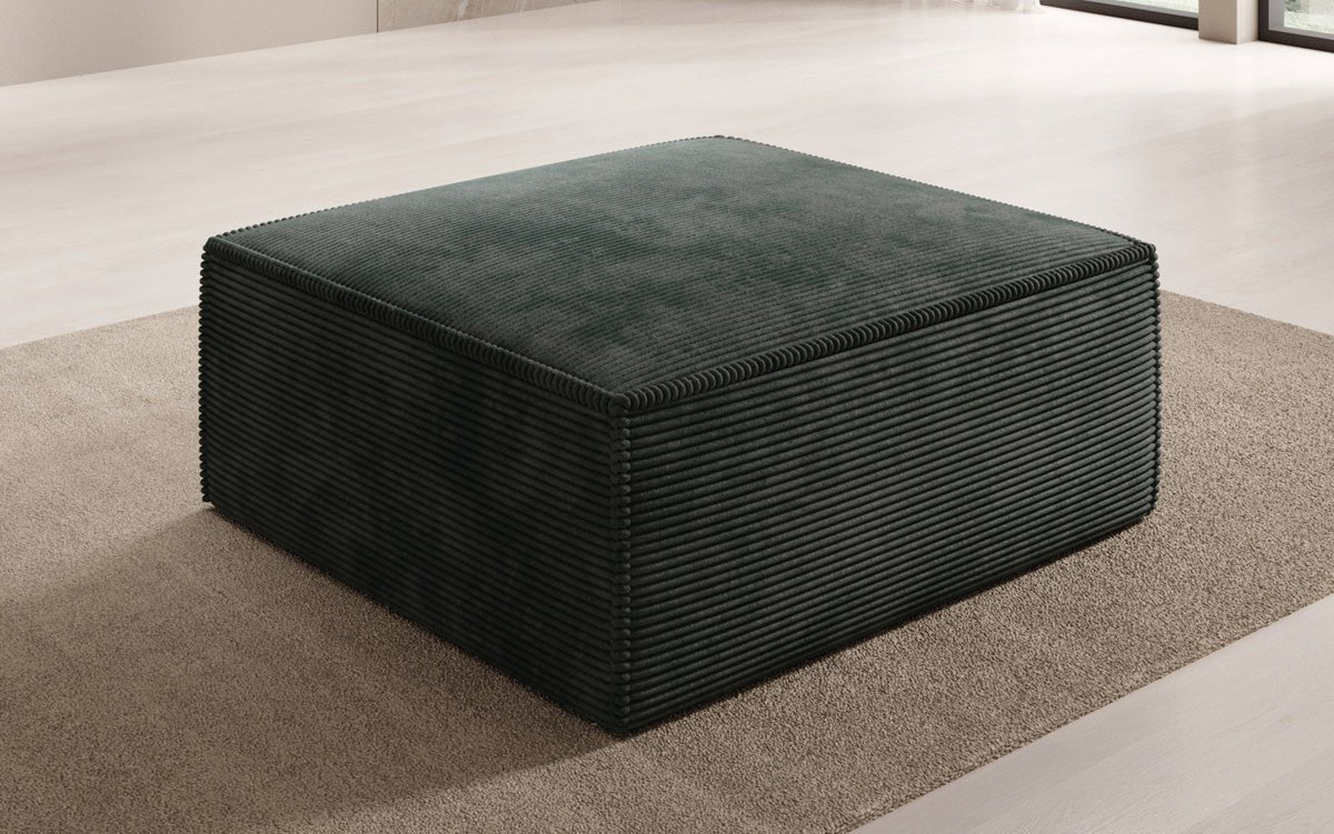 Lesley Luxus Cord Beistellhocker: Moderner, Bequemer Pouf für Ihr Wohnzimmer