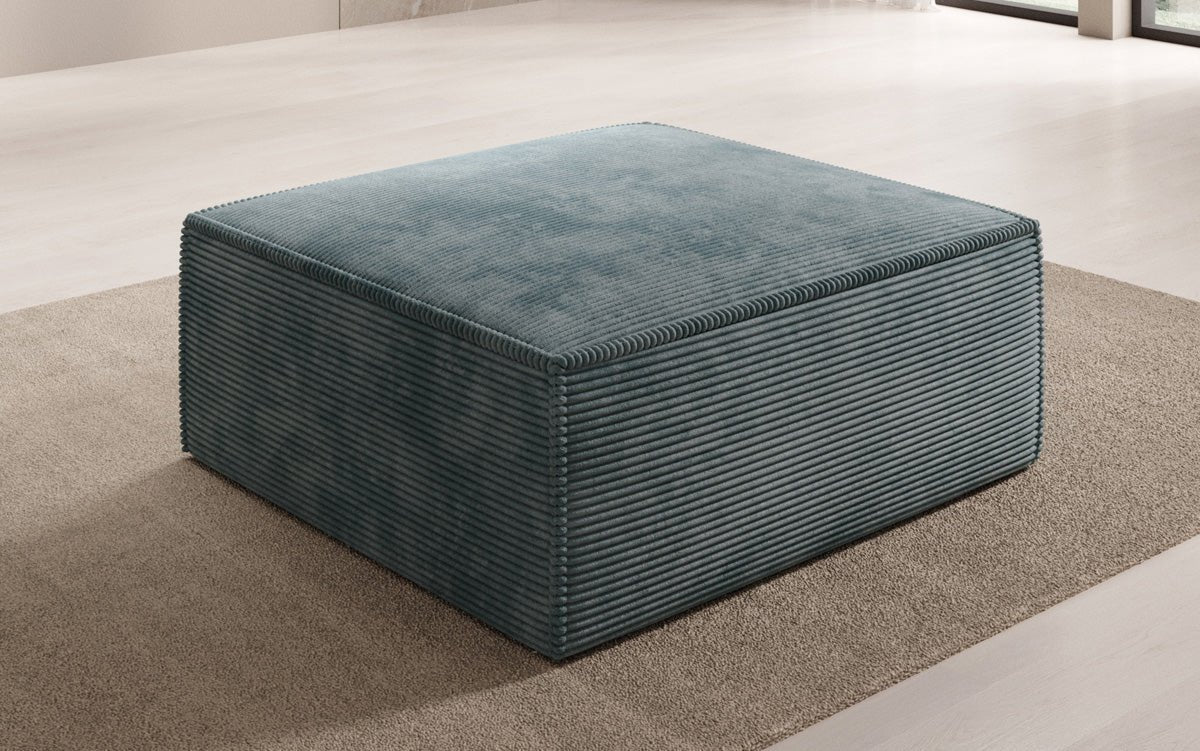 Lesley Luxus Cord Beistellhocker: Moderner, Bequemer Pouf für Ihr Wohnzimmer