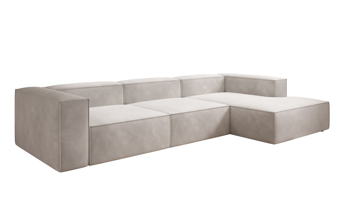 Luxuriöses L-Form Samtsofa Lesley – Modernes Design, Hoher Komfort für Ihr Zuhause