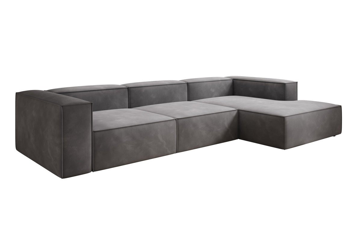 Luxuriöses L-Form Samtsofa Lesley – Modernes Design, Hoher Komfort für Ihr Zuhause