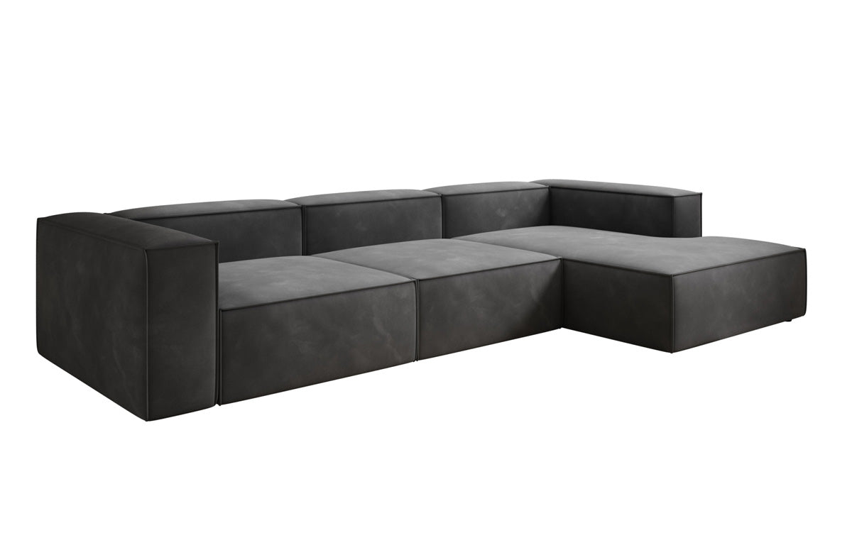 Luxuriöses L-Form Samtsofa Lesley – Modernes Design, Hoher Komfort für Ihr Zuhause