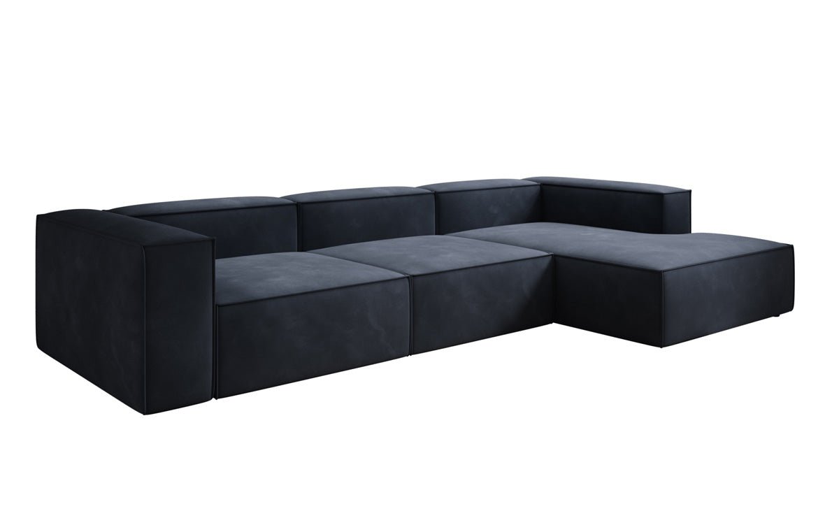 Luxuriöses L-Form Samtsofa Lesley – Modernes Design, Hoher Komfort für Ihr Zuhause
