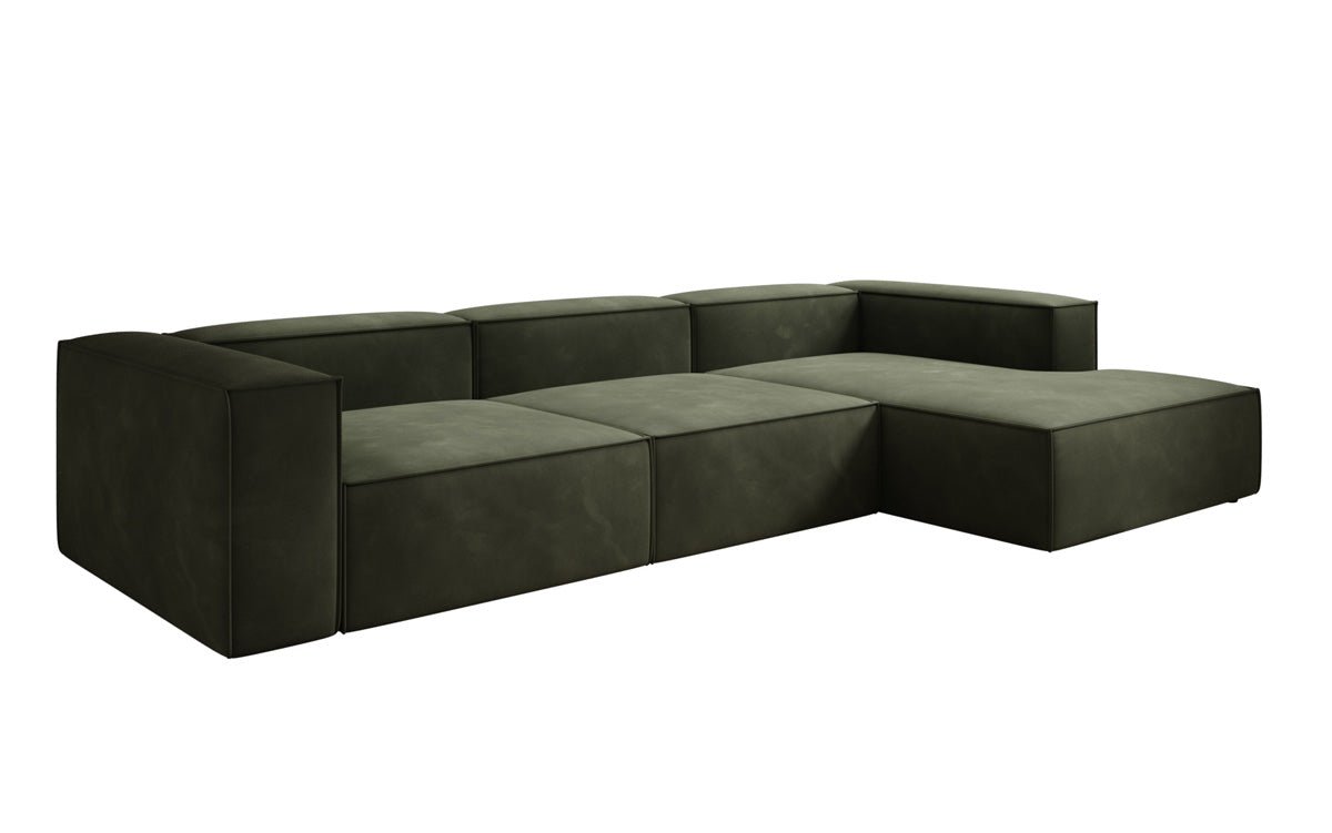Luxuriöses L-Form Samtsofa Lesley – Modernes Design, Hoher Komfort für Ihr Zuhause