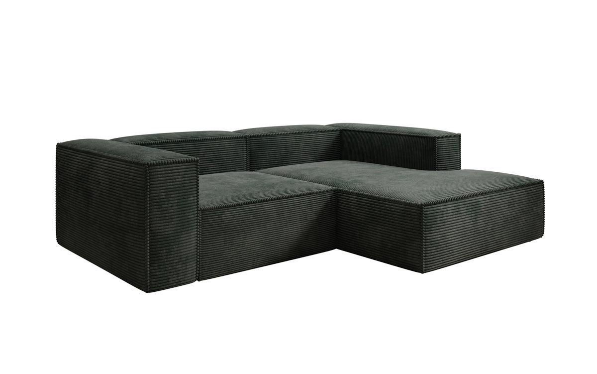 Luxuriöses Ecksofa Lesley L-Form in Cordstoff – Komfort trifft Design