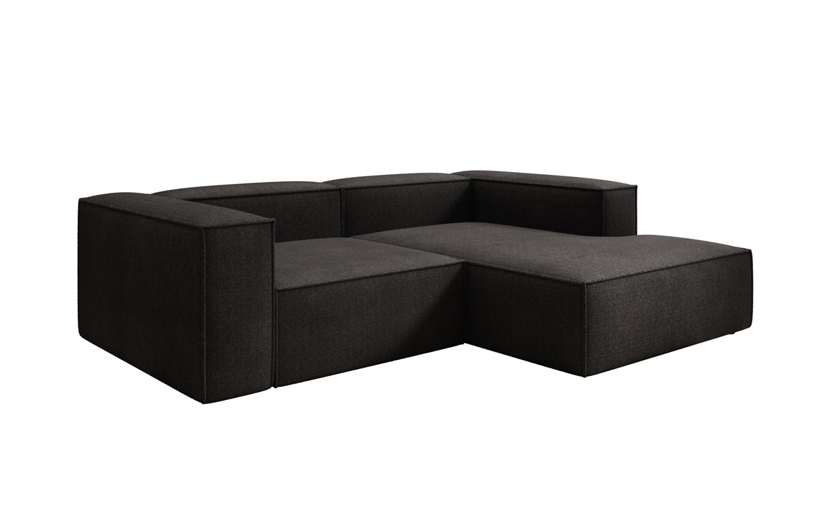 Luxuriöses Designer L-Sofa Lesley Bouclé Stoff Modern Bequem Wohnzimmer Couch