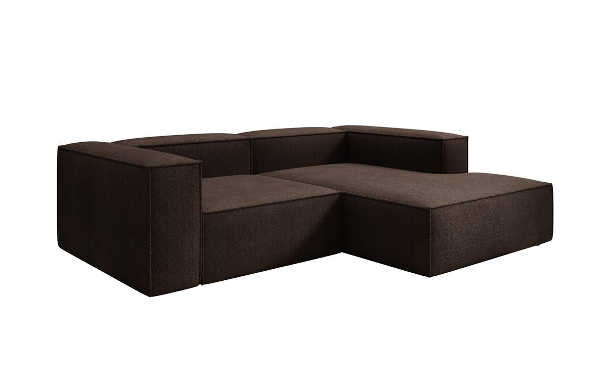 Luxuriöses Designer L-Sofa Lesley Bouclé Stoff Modern Bequem Wohnzimmer Couch