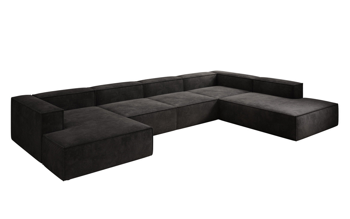 Luxuriöses Lesley U-Form Cordsofa XXL – Modernes Design für Ihr Wohnzimmer