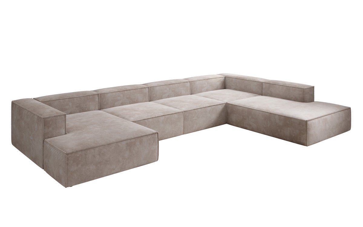 Luxuriöses Lesley U-Form Cordsofa XXL – Modernes Design für Ihr Wohnzimmer