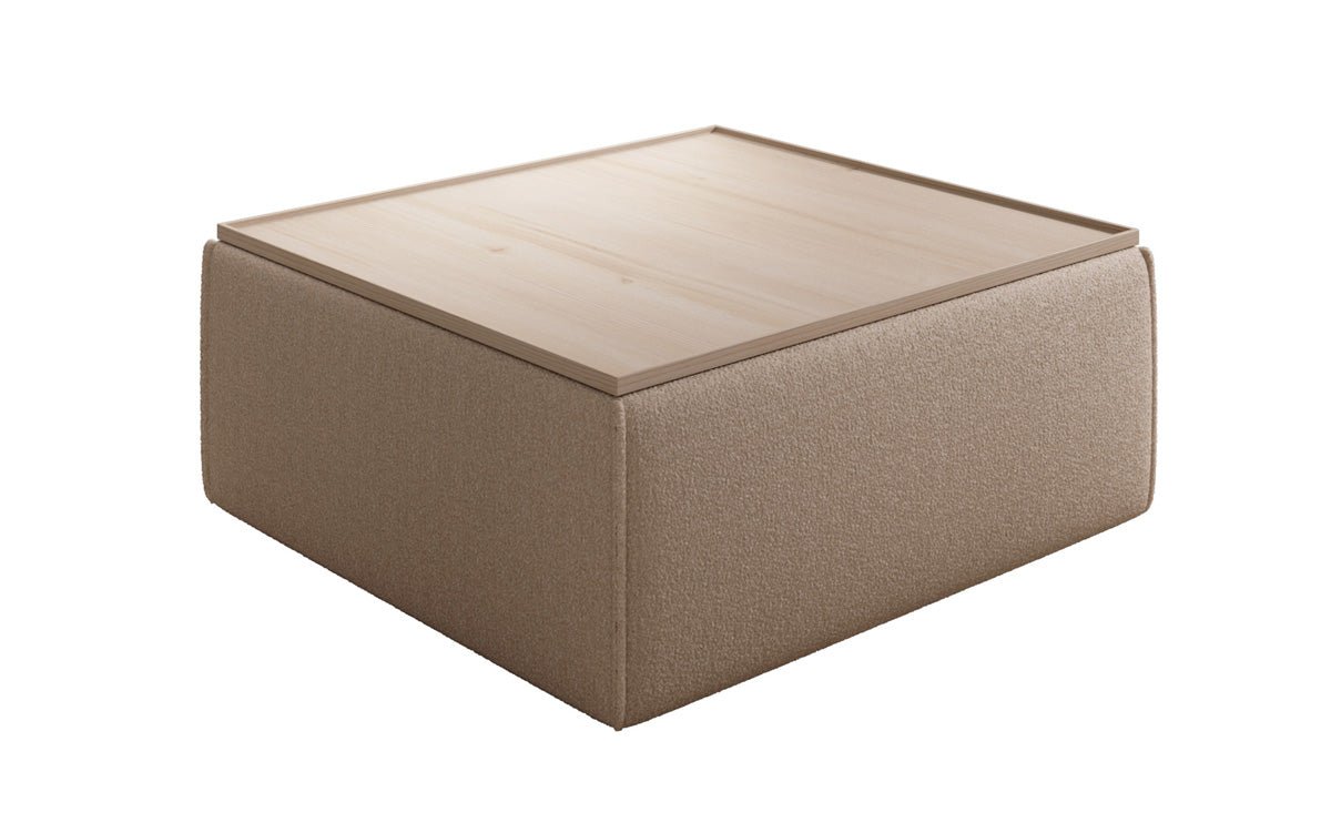 Lesley Bouclé Hocker Couchtisch mit Stauraum – Vielseitiges Möbelstück für Ihr Zuhause