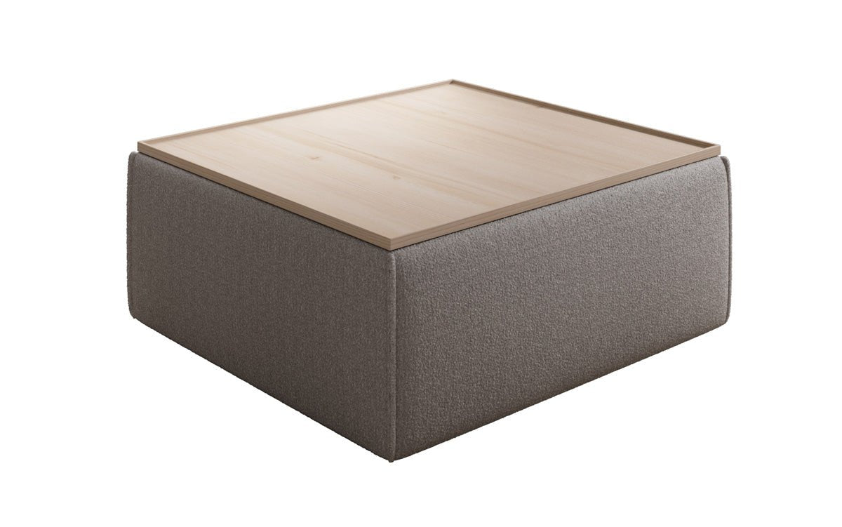 Lesley Bouclé Hocker Couchtisch mit Stauraum – Vielseitiges Möbelstück für Ihr Zuhause