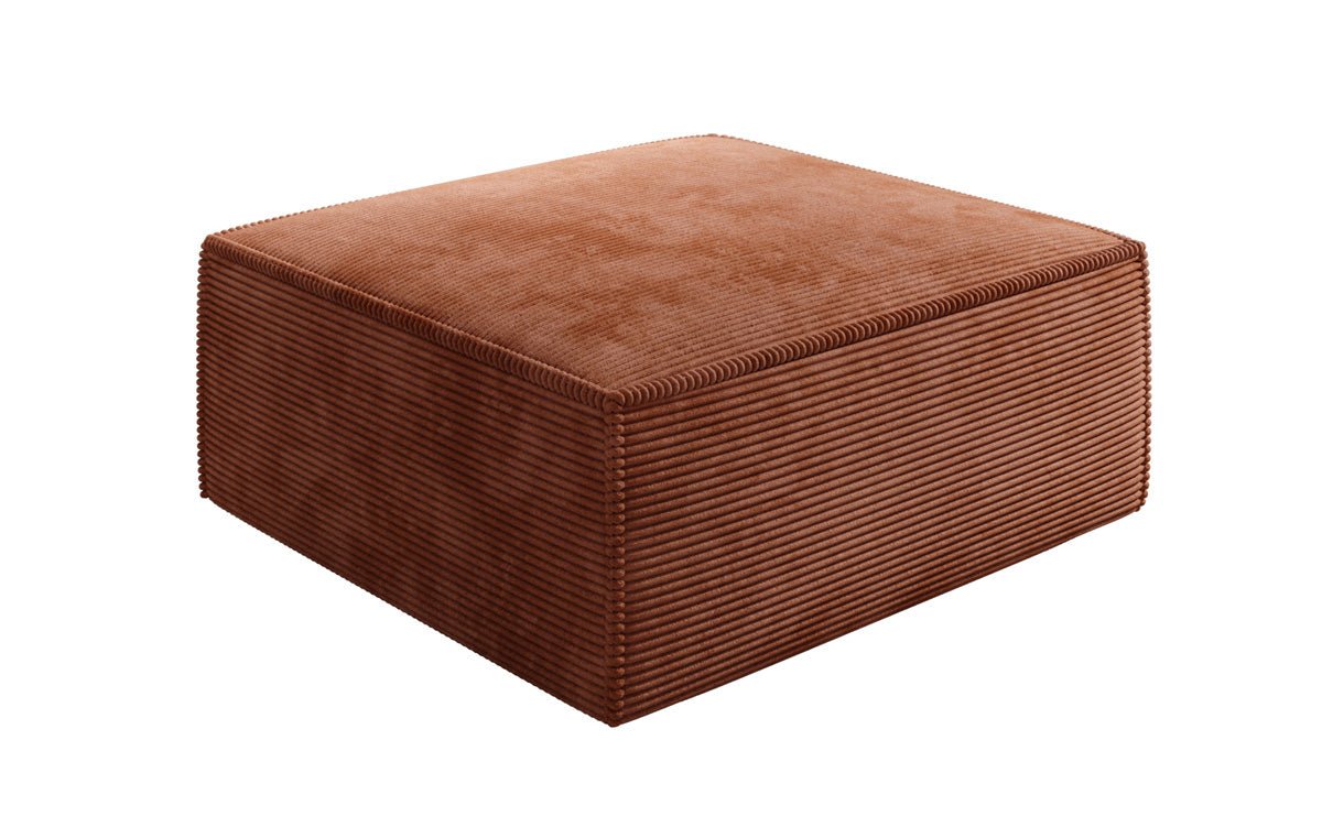 Lesley Luxus Cord Beistellhocker: Moderner, Bequemer Pouf für Ihr Wohnzimmer