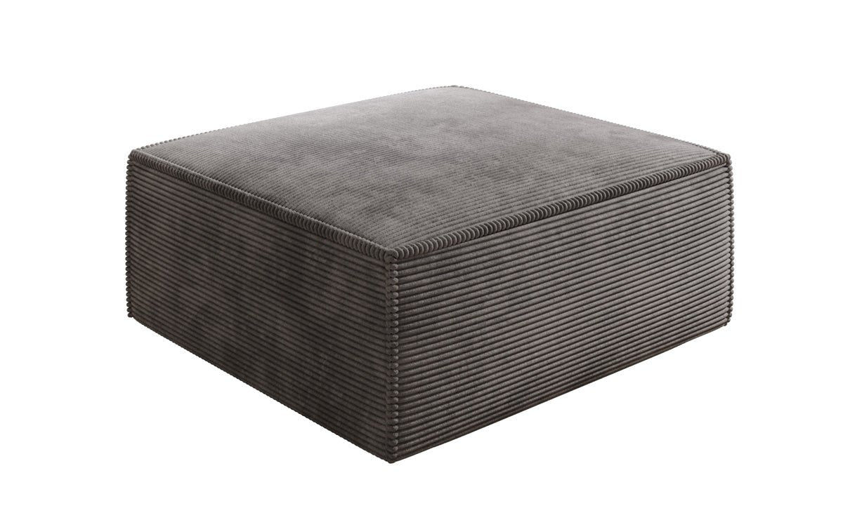 Lesley Samtiger Cord Beistellhocker: Moderner, Gemütlicher Design Akzent für Zuhause