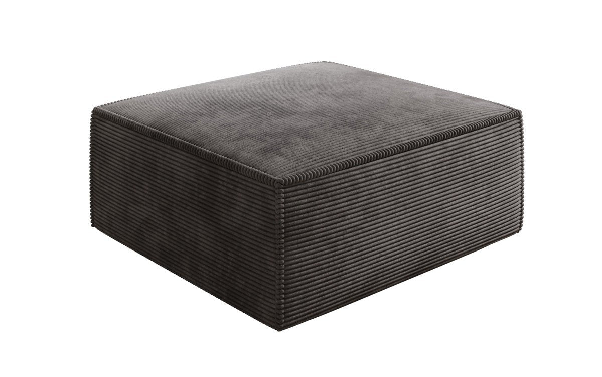 Lesley Luxus Cord Beistellhocker: Moderner, Bequemer Pouf für Ihr Wohnzimmer