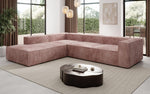 Lade das Bild in den Galerie-Viewer, Luxuriöses Cord Ecksofa Lesley L mit langer Ottomane – Vielseitig & Modern