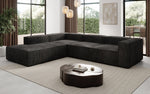 Lade das Bild in den Galerie-Viewer, Luxuriöses Cord Ecksofa Lesley L mit langer Ottomane – Vielseitig & Modern