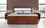 Lade das Bild in den Galerie-Viewer, Boxspringbett Relax: Modernes Cord-Bett mit LED, Stauraum & USB-C
