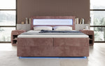 Lade das Bild in den Galerie-Viewer, Boxspringbett Relax: Modernes Cord-Bett mit LED, Stauraum & USB-C