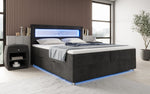 Lade das Bild in den Galerie-Viewer, Boxspringbett Relax: Modernes Cord-Bett mit LED, Stauraum & USB-C